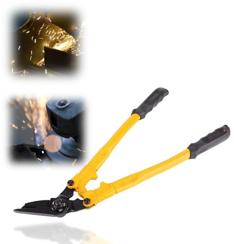 Cortador de flejes de acero resistente de 450 mm/18 pulgadas de acero cromado n. 60 cortadora de fleje cortador de cables, cuerda de alambre, para 32 mm de Reggiatura