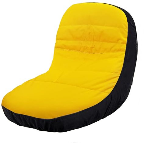 Virtionz Riding Lawn Mower Seat Cover (Medium) LP92324 Fits John Deere Mower Tractor & Gator Seats up to 15 High(Four Convenient Pockets)