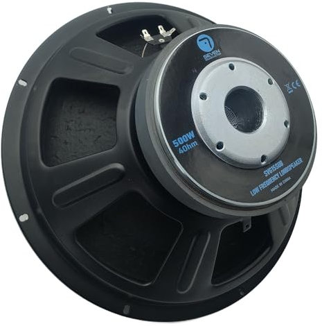 Seven Soundvector SVG15SUB/4 Subwoofer 15 Pulgadas Altavoz Profesional de Grave Sub-Grave 4 Ohm 500W AES 1000W Programa