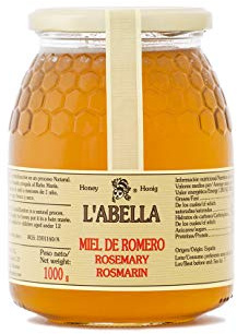 Miel de Romero 100% Natural 1KG, recolectada del panal de miel ofrece una miel pura de abeja con aroma floral, sabor suave y textura auténtica perfecta para endulzar, cocinar y apoyar tu salud
