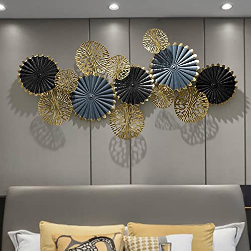 Aohuada Metall 3D Wandbild, Wanddeko Wandschmuck Metalldeko Bild Wand Moderne Nordic Bild Wanddekoration Wandverzierung Art Deko, für Wohnzimmer Hotel Hintergrund Wandkunst hängende