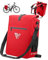 MIVELO Fahrradtasche für Gepäckträger - 3in1 Gepäckträgertasche Rucksack Umhängetasche - 100% wasserdicht und PVC-frei - mit herausnehmbarer Laptoptasche (Rot)