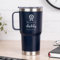 Wanapix | Taza Térmica Personalizada de Doble Capa | Capacidad 600 ml | Color Azul | Conserva Frío y Calor durante Horas | Grabado con Nombre y Textos | Regalo Día del Padre | Collage daddy