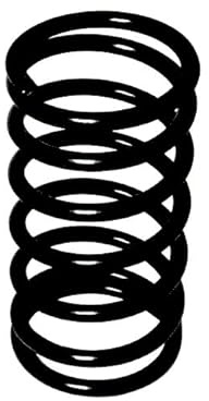 Bello Giargino - Metallfeder für Schaukelspielzeug Dicke 20 mm Durchmesser - Starke Stahlfeder für Federtier Wippfeder, für Federwippe Sprungfeder für den öffentlichen Bereich Spielplätze (Schwarz)