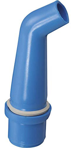 Hünersdorff Bec verseur pour jerrican à col large bleu, diamètre 18 mm, complet, polyéthylène haute densité