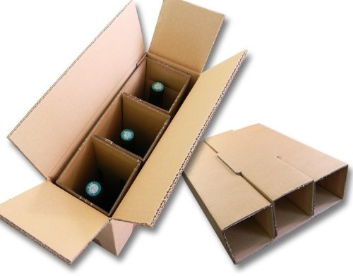 Lot de 20 cartons spéciaux pour expédier 3 bouteilles