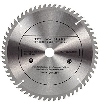Lame de scie circulaire 230 mm de qualité supérieure pour le bois, 230 mm x 22,23 mm x 60 dents
