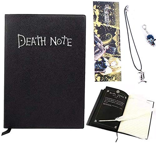 HONMY Carnet de notes Death Note, collier et porte-clés en, mode sur le thème du dessin animé Death Note Cosplay