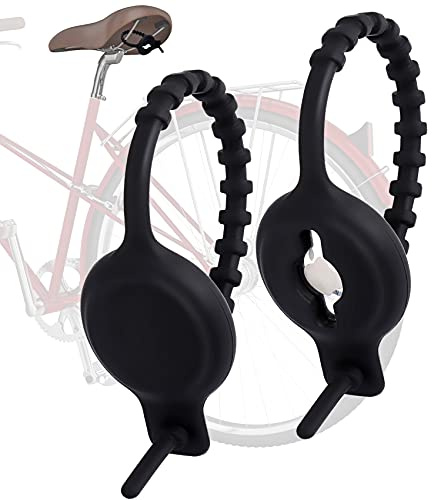 TOOVREN Airtag Bike Mount for Under Seat, Anti Theft Case Compatible, Mount Anywhere, 2 Pack Loop Holder for Luggage, Scooter