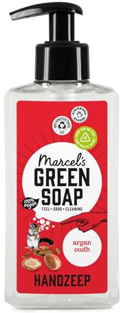 Marcel's Green Soap - Savon pour les mains Argan & Oudh - Distributeur - Végétalien - 250 ml