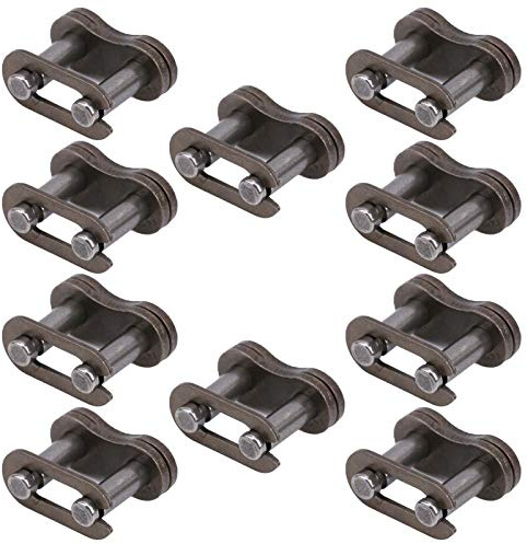 Eslabón de Cadena 25H, 10pcs Mini Dirt Bike Cadena de Motocicleta Eslabón Maestro Cadena Fundida