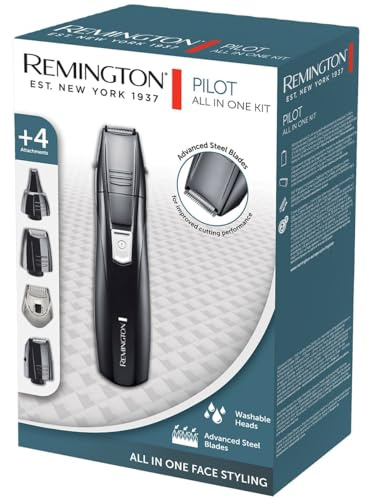 Professional All in One Kit - Grooming Kit - Beard Trimmer for Men Hair Clipper Nose and Ear with Mini Foil Shaver - Mens Personal Body Hair Kit Battery Powered