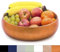 Dehaus® Large Bamboo Fruit Bowl - 30cm, Copper Gold Leaf - Wooden Salad Serving Bowl - Fruit Basket for Kitchen or Bread Basket - Table Centrepiece Decoration - Home & Kitchen Tableware Accessories
