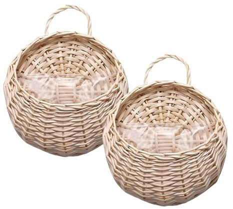 2 Pièces Pot de Fleurs à Suspendre, Paniers Suspendus pour Pot, Panier à Plantes Suspendu, Pot Suspendu Plante, Montage Mural, pour les Hôtels, les Bureaux, les Restaurants et les Jardins (18cm)