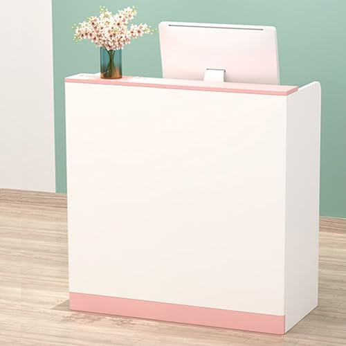 Kleiner Empfangstheke Empfangstresen,Rezeptionstheke mit Abschließbarer Schublade,Moderner Tresen Hausbar Theke Bar Counter,Hölzerner Büromöbel Thekentisch,für Empfangsraum,Salon,Bekleidungsgeschäft(W