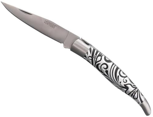 Laguiole - Couteau de Poche Pliant Design Arabesque, Élégance et Robustesse