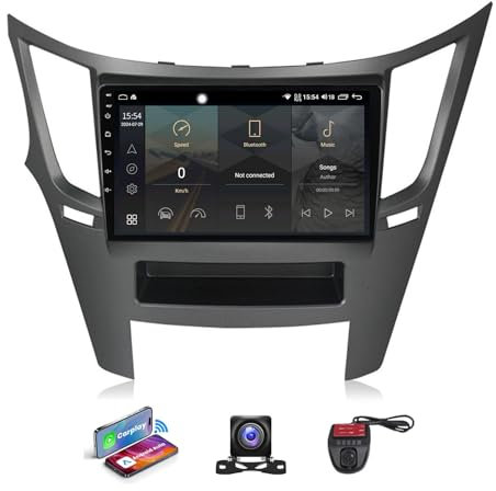 Android 13 Car Stereo Bluetooth 5.0 for Subaru Outback 4 Legacy 5 2009-2014 9 inch Touch screen Radio Player Built-in SWC 4G WIFI DSP CarPlay Android Auto GPS Nav FM RDS Car Radio(NF-1)