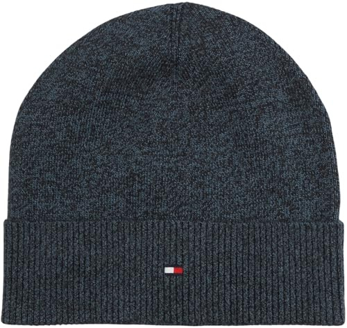 Tommy Hilfiger TH Flag AM0AM14068 Bonnet léger pour Homme Bleu Taille Unique, Bleu (Space Blue), Taille Unique