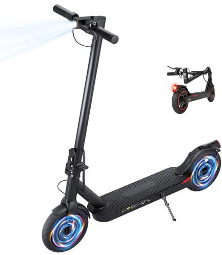 HopCycle Electric Scooters - Electric Scooter Adults, 500W Motor, 18 MPH Top Speed, 8.5'' Tires, 21 Miles, Long Range Electric Scooter for Adults and Teens Black