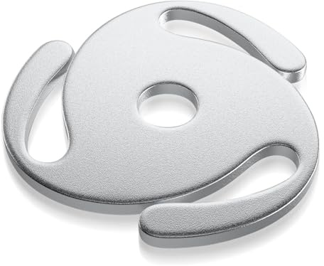 Prevessel Adaptador de Grabación de 45 RPM, Aleación de Aluminio Duradera de Alta Estabilidad, Inserto de Grabación de 7 Pulgadas para Tocadiscos, para Tocadiscos con Tecnología de DJ Domésticos y