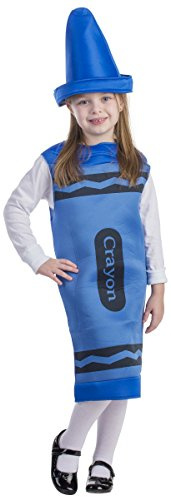 Dress Up America Disfraz de crayón para niños - Disfraz de crayón azul para niñas y niños - Gran conjunto de disfraces de juego de rol