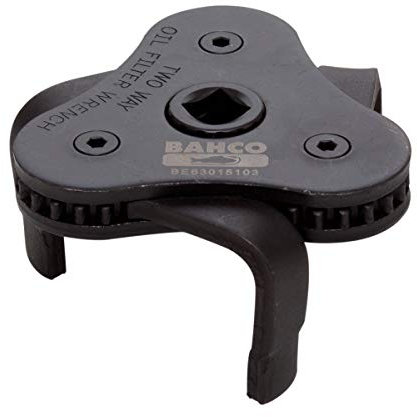 3 Flat Leg Oil Filter Wrench, 65-120 mm, Black