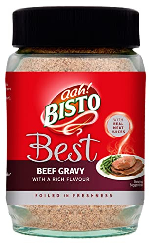 Bisto Best Beef Gravy Granules Made with Real Meat Juice, 230 g Jar (Pack of 1)