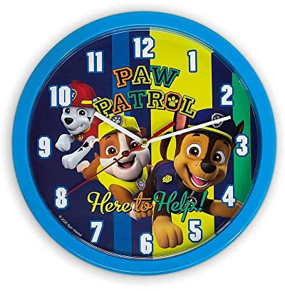 Kidslicensing Paw Patrol – Orologio da parete – Orologio decorativo per bambini – 25 cm