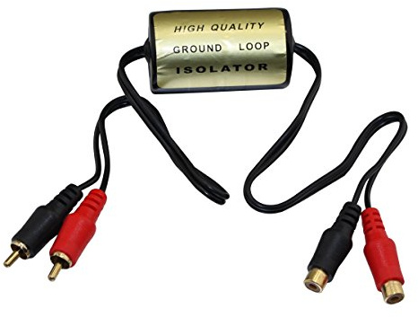 YONGJIANGXIA Ground Loop Noise Isolator, Amplifier Noise Filter for Car Audio Home Stereo, Feedback Loop Isolator, Car Stereo Noise Suppressor Reducer Alternator, Eliminate Buzzing Noise in Audio 20A