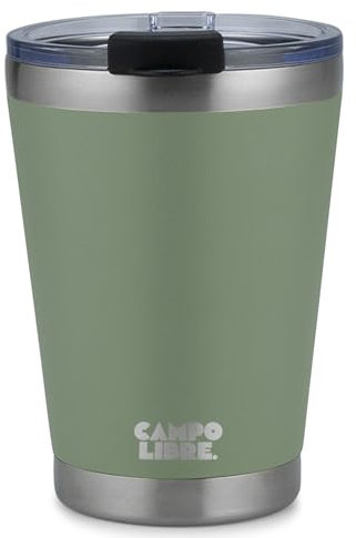 Campo Libre.® Bono I Thermobecher mit verschließbarem Deckel I Campingbecher 350ml I Thermosbecher I Perfekt als Teebecher to-go oder Coffee to-go Becher I Kaffeebecher to go thermo