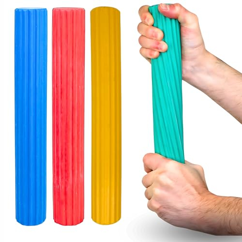 FAIR MOVE - Varilla flexible para ejercicios de entrenamiento de manos y dedos, barra de fisioterapia para fortalecimiento de la fuerza de agarre y antebrazo