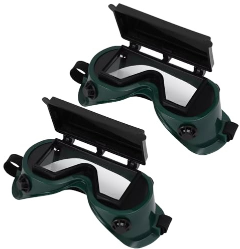 UCCKEYI 2 Pieces Oxy Cutting Grinding Welding Safety Glasses Solder Welder Goggles Eye Protect