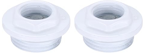 PATIKIL Riduttore Per Radiatori, 1BSP Filettatura Sinistra x 1/2BSP Tappi Di Sfiato Manuali Per Radiatori, Tappi In Ghisa Per Termosifoni, Bianco 2Pezzi