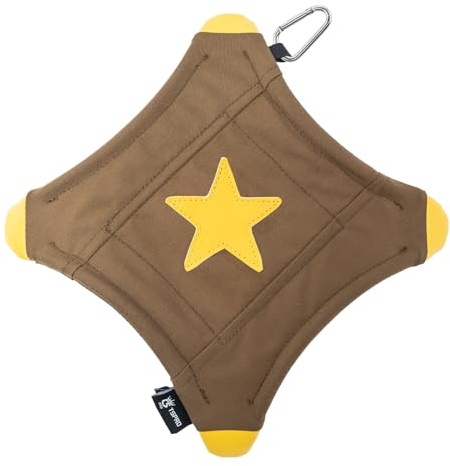 TSPRO Disque Volant pour Chien en Nylon Courbé, Design Tactique, Résistant aux Mâcheurs Agressifs, Adapté aux Chiens Moyens à Grands, Facile à Lancer, Portable à Tous Les Lieux (Khaki)