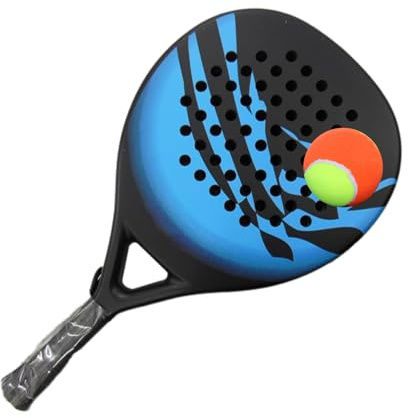 Racchetta da paddle – Carbon, ammortizzatore | Leggermente ergonomica per uomini, donne, principianti, mamma, papà, attrezzatura sportiva resistente agli urti, per mamma, papà, adulti, comodo