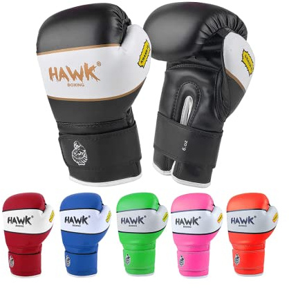 Kids Boxing Gloves for Kids Children Youth Punching Bag Kickboxing Muay Thai Mitts MMA Training Sparring Gloves (Black, 4 oz)