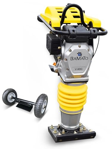 BAMATO Vibrationsstampfer V-90G Rüttelstampfer Grabenstampfer Verdichter