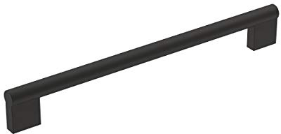Amerock | Cabinet Pull | Matte Black | 8-13/16 inch (224 mm) Center-to-Center | Versa | 1 Pack | Drawer Pull | Cabinet Handle | Cabinet Hardware
