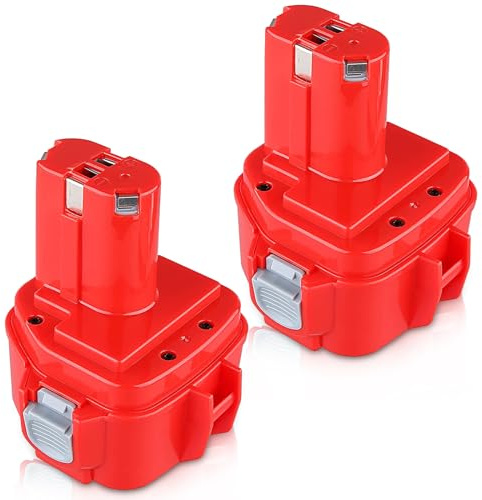 2 Stück 3.6Ah Für Makita Akku 12V NI-MH Ersatz für Makita 12V Akku PA12 1222 1233 1234 1235 1235B 1235F 192696-2 192698-8 192698-A 193138-9 193157-5 Catastro