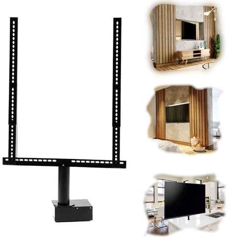SABAJ Soporte TV pie Giratorio 360 para televisores de Pantalla de 50 a 100 Pulgadas, LCD LED Plasma MAX Capacidad 70 kg MAX VESA 600x600mm Soporte TV de pie Vertical Giratorio para Mueble Pared