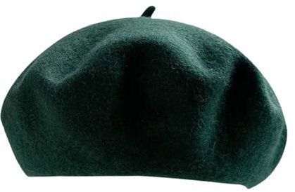 Bonnet Béret en Laine Béret Français Bonnet Hiver pour Artiste et Peintre Couleur Unie Femme Béret Basque Femme Béret Français Uni Bonnet Oreillettes (E, M), e, M