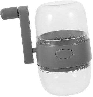 JECOMPRIS Frantoio Taglia Noci Manovella Per Smerigliatrice Di Dadi Tritacarne All'aglio Schiaccia Aglio Trita Noci Manuale Manovella Tritatutto Per Alimenti Grey Plastica