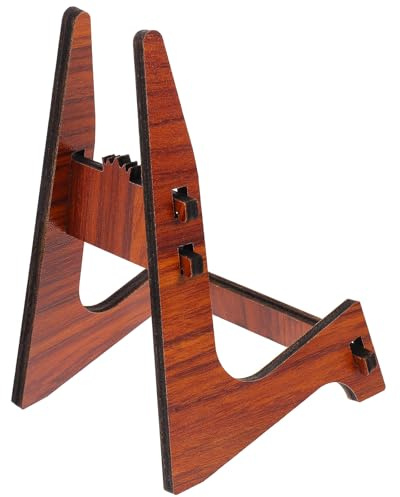NOLITOY Soporte para Ukulele Plegable Portátil Soporte Vertical Estable para Instrumentos de Cuerda Desmontable Apto para Exhibición Hogar y Escenario Color Aleatorio Varios estilos