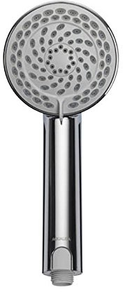 Aqualisa Harmony adjustable shower head - 105mm light grey spray plate - Chrome