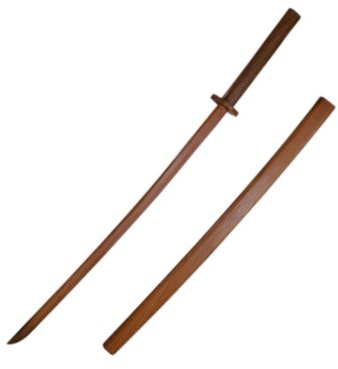 Kwon - Bokken Quercia Rossa, con Fodero in Legno