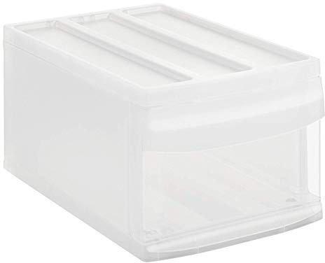 Rotho Systemix - Cajón 1 Cajón, Plástico (PP) sin BPA, Transparente, M (39.5 x 25.5 x 20.3 cm)