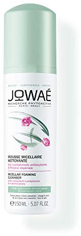 JOWAÉ Mousse Micellare Struccante Viso E Occhi Con Peonia Imperiale Per Tutti I Tipi Di Pelle, Anche Sensibile, 150 ml, Confezione da 1