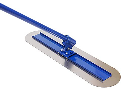 Betonverteiler,Auto Rotationseinstellung Estrichglätter Estrichkelle Glättekelle Betonglätter Betonschieber Betonpatsche mit Three Griff, von Beton- und Zementböden auf Baustellen, Straßen,Blau