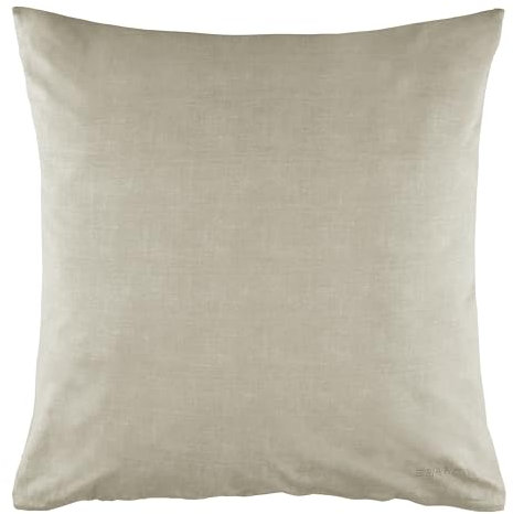 Esprit Home 2er Set Premium Kopfkissenbezug 40x40 Baumwolle - Grau - 2teilig - Kopfkissenbezüge mit Esprit-Logo gestickt - Doubleface - farblich passend zur Bettwäsche mit Reißverschluss