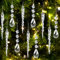 Kiiwah 20 Stück Christbaumschmuck Schneeflocken Eiszapfen Anhänger, Acryl Eiszapfen Weihnachtsbaumschmuck, Kristall Ornamente Weihnachtsbaum Deko, Weihnachten Baumschmuck für Winter Dekoration